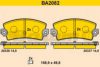 BARUM BA2082 Brake Pad Set, disc brake